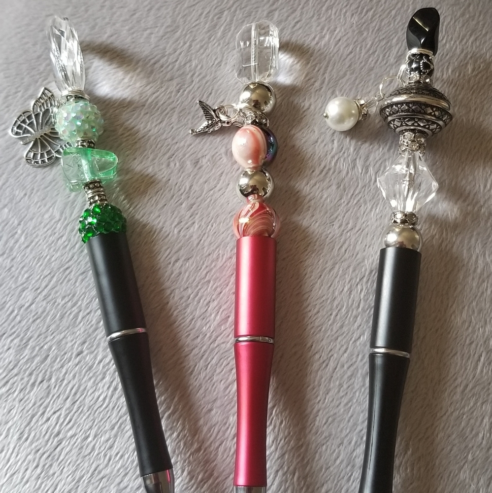 Beaded pens